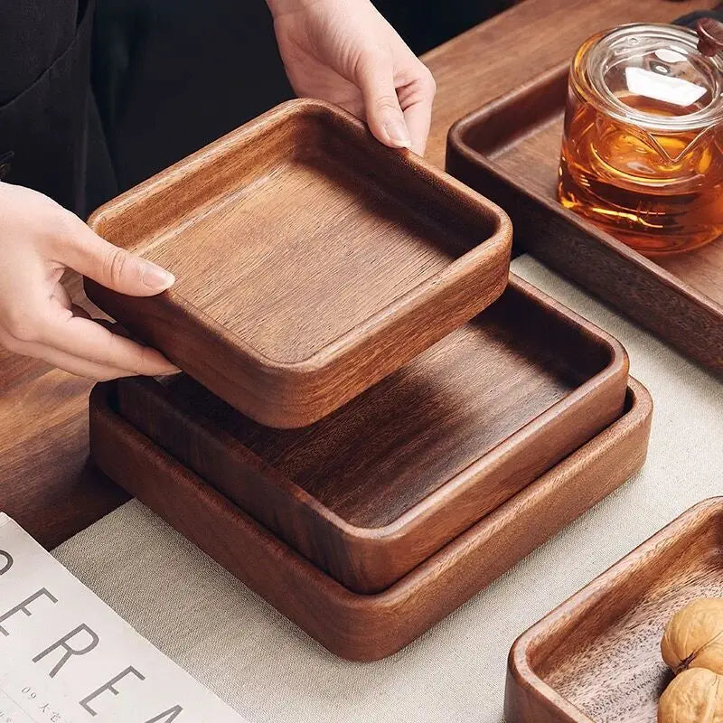 Stackable Wooden Tray Desktop