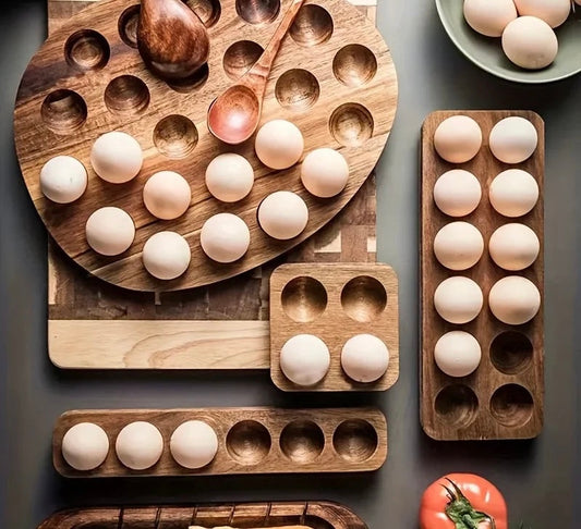 Rustic Wooden Egg rack