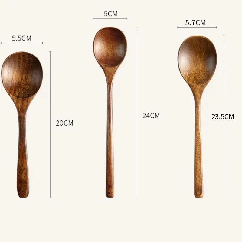 Wooden Ramen Long Spoon