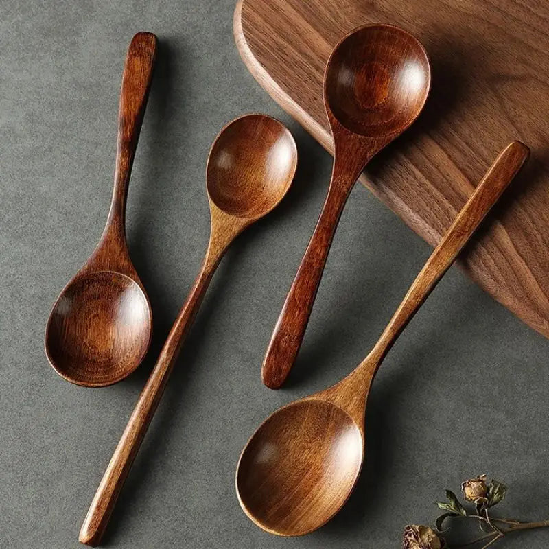 Wooden Ramen Long Spoon