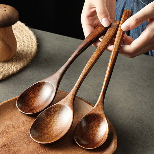 Wooden Ramen Long Spoon