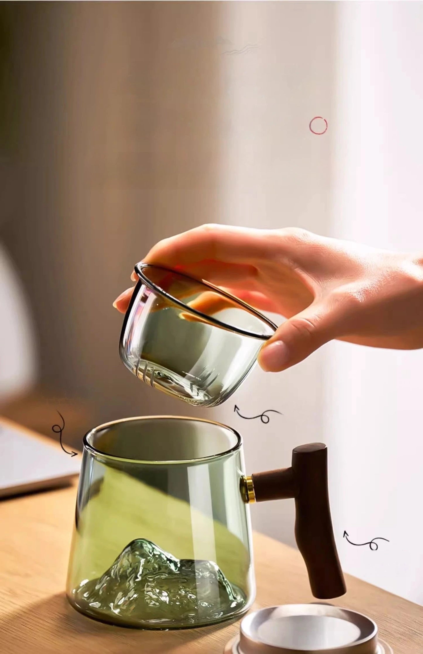 Natural Wood Tea Cup