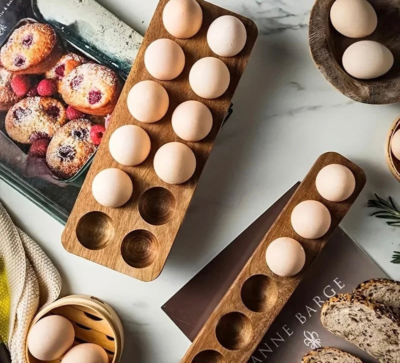 Rustic Wooden Egg rack