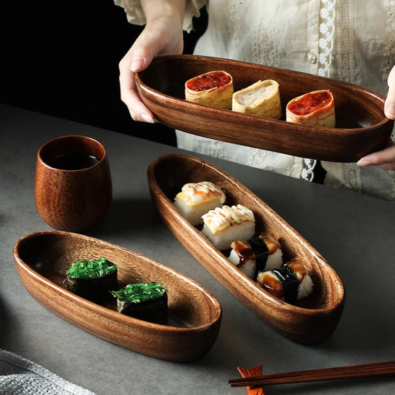 Sushi Wooden Bowl