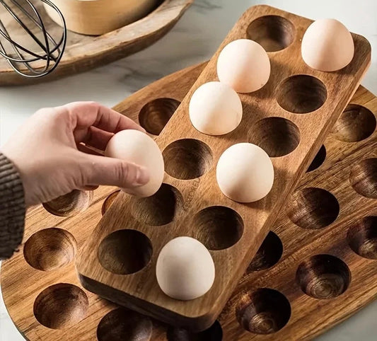 Rustic Wooden Egg rack
